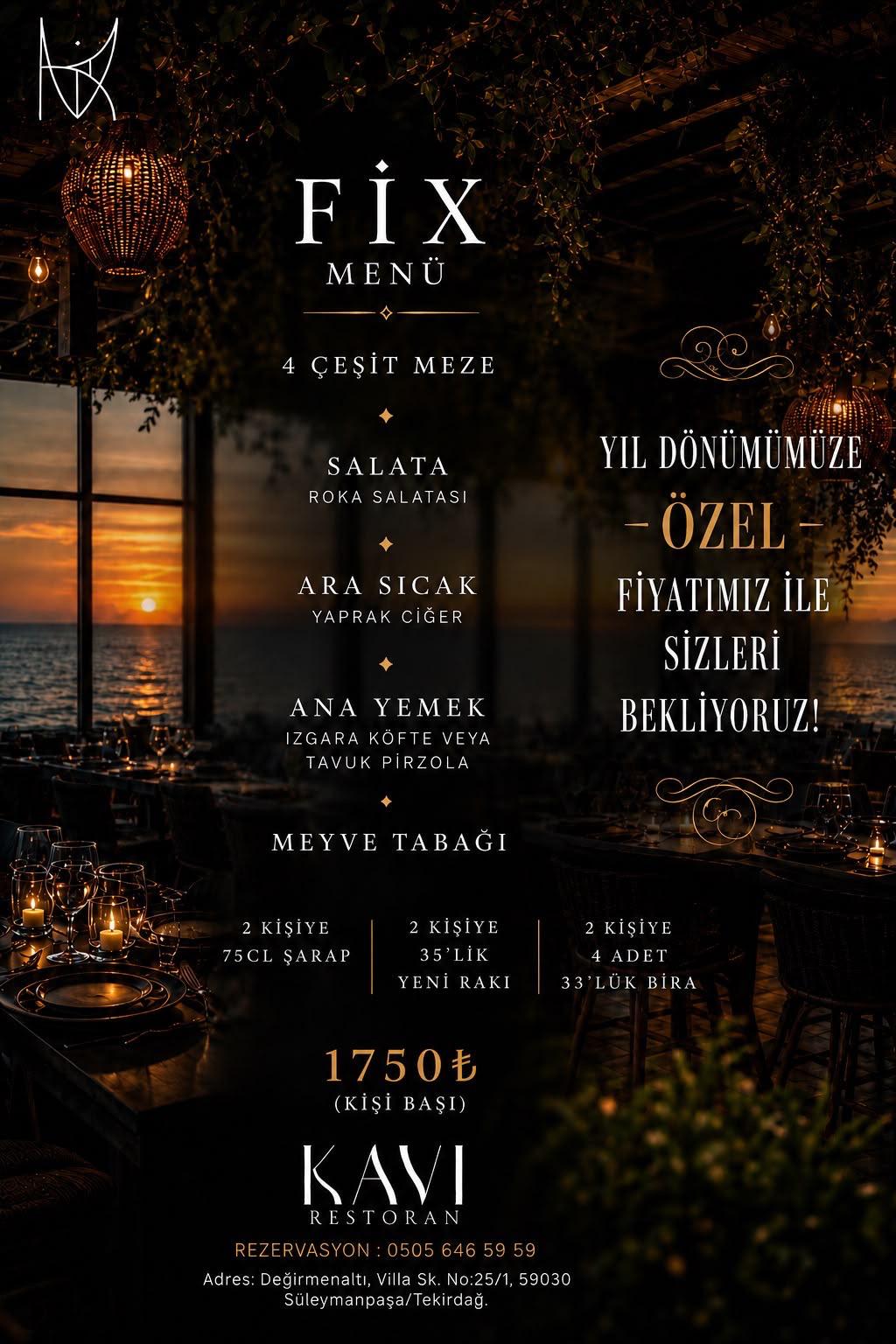 FİX MENÜ broşürü